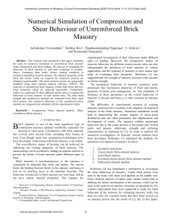 Numerical Simulation of Compression and Shear Behaviour of