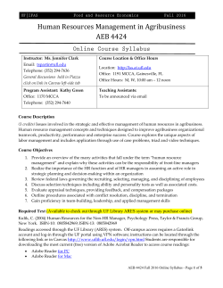 Human Resources Management in