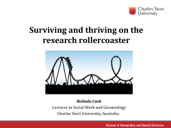 Surviving and thriving on the research rollercoaster