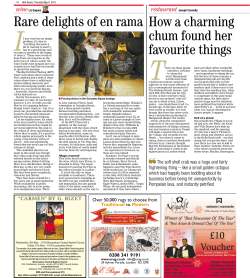 Rare delights of en rama How a charming chum found her favourite