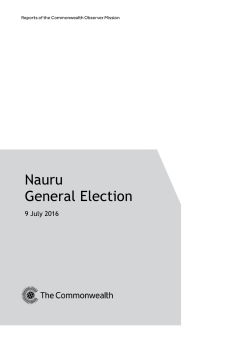 Nauru General Election