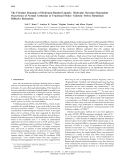 The Ultrafast Dynamics of Hydrogen