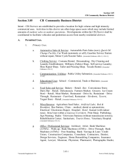 Section 3.05 CB Community Business District