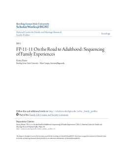 FP-11-11 On the Road to Adulthood