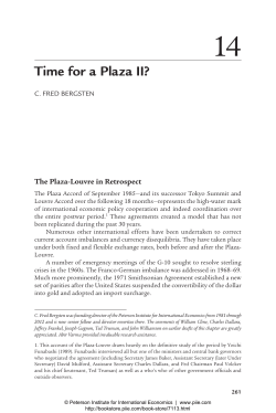 Time for a Plaza II? - Peterson Institute for International Economics