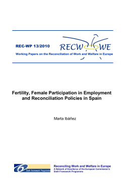 Fertility, Female Participation in Employment and