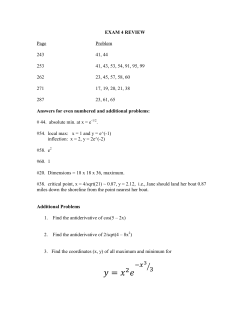 exam 1 review - MSU Billings
