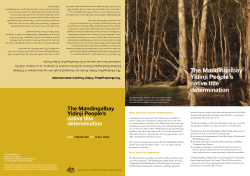 Mandingalbay people April 2006 - National Native Title Tribunal