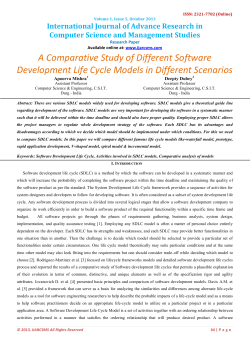 International Journal of Advance Research in Computer Science