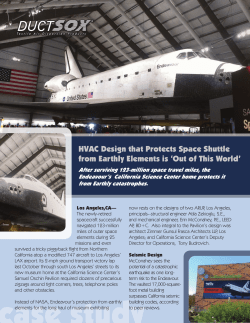 HVAC Design that Protects Space Shuttle from Earthly Elements is