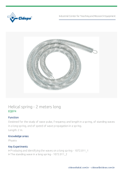 Helical spring - 2 meters long