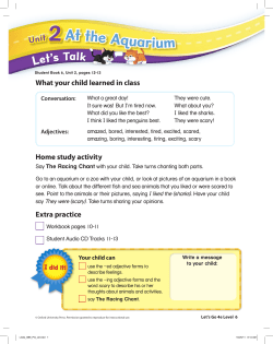 At the Aquarium At the Aquarium