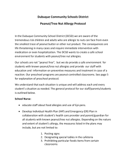 Peanut Allergies - Dubuque Community School District