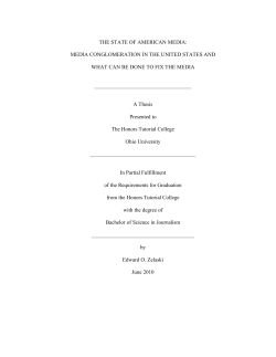 THE STATE OF AMERICAN MEDIA