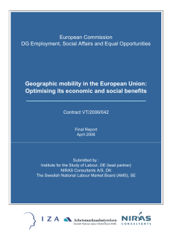 Geographic mobility in the European Union