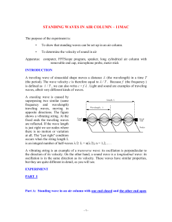 standing waves - Rutgers Physics