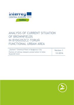 Brownfield analysis of Bydgoszcz FUA, pdf 4.7 MB