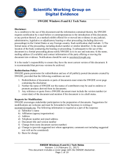 SWGDE Windows 8 and 8.1 Tech Notes