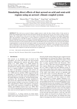 Simulating direct effects of dust aerosol on arid and semi
