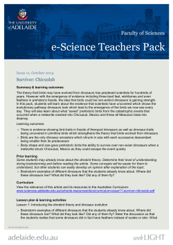 e-Science Teachers Pack - Faculty of Sciences
