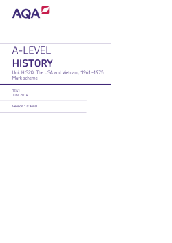 A-level History Mark scheme HIS2Q