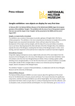 Genghis exhibition: rare objects on display for very first time
