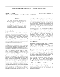 Friend-or-Foe Q-learning in General-Sum Games