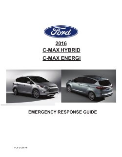 2016 C-Max Emergency Response Guide