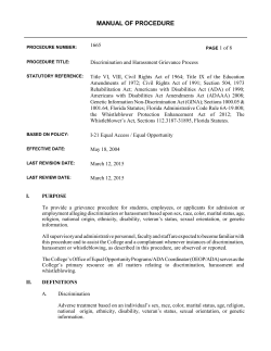 Procedure 1665 - Miami Dade College