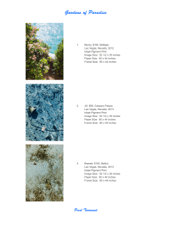 Gardens of Paradise Checklist