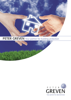 PETER GREVEN Your partner for building protection