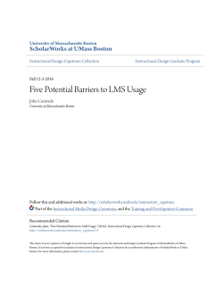 Five Potential Barriers to LMS Usage