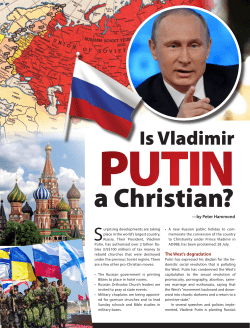 Is Vladimir Putin a Christian?
