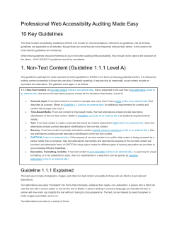10 Key Guidelines - Trent University