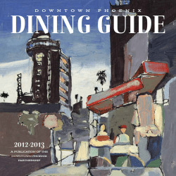 downtown phoenix DINING GUIDE