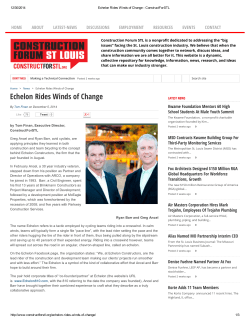 Echelon Rides Winds of Change