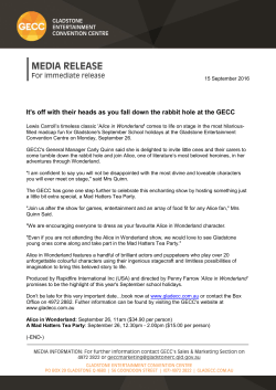 It`s off with their heads as you fall down the rabbit hole at the GECC