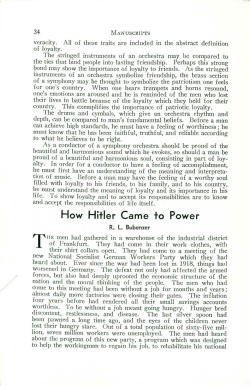 How Hitler Came to Power - Digital Commons @ Butler University