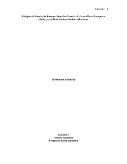 How the Growth of Islam Affects European Identity and How Nations