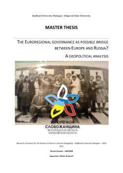 Master Thesis &ndash; Vincent Joassin &ndash; s4031849