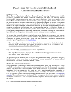 Proof: Huma has Ties to Muslim Brotherhood