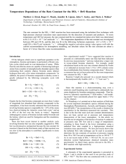 Temperature Dependence of the Rate Constant for the HO2+ BrO