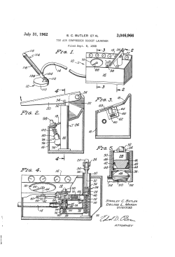 Toy air compressor rocket launcher