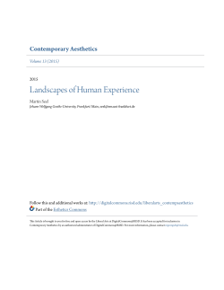 Landscapes of Human Experience