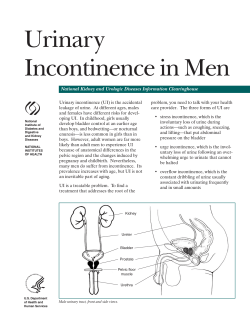 Urinary Incontinence in Men - National Institute of Diabetes and