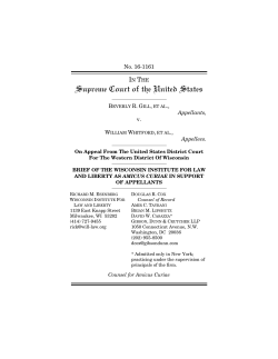 Amicus Brief of Wisconsin Institute for Law and Liberty