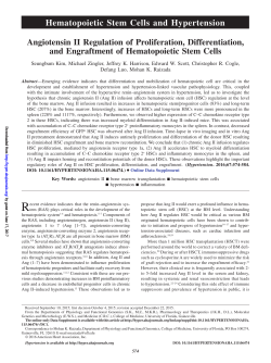 Angiotensin II Regulation of Proliferation