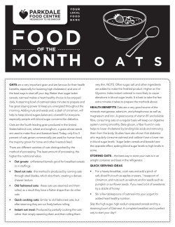 OATS - Parkdale Food Centre