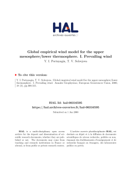 Global empirical wind model for the upper mesosphere - HAL-Insu