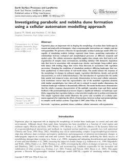 Investigating parabolic and nebkha dune formation using a cellular